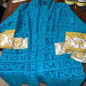 Versace blue robe
